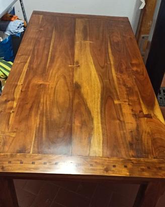 Tavolo cucina legno massello palissandro