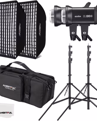 GODOX SL100Bi 2X 100W Dual Color Temperature LED V