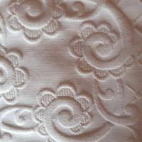 Coperta bianca ricamata puro cotone