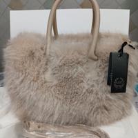borsa a mano in pelliccia sintetica (ecopelliccia)