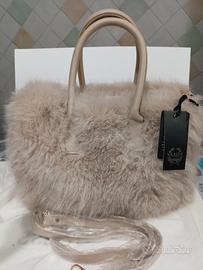 borsa a mano in pelliccia sintetica (ecopelliccia)