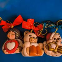 Trio addobbi Thun limited edition, 2 Teddy +angelo