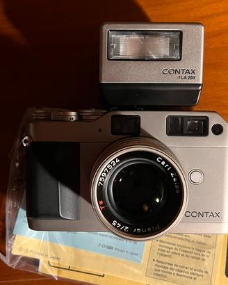 CONTAX G1 GREEN LABEL SET + FLASH TLA 200 a parte