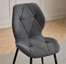 4 Sedie nuove colore grigio scuro
