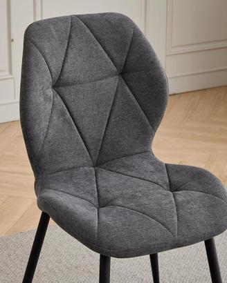 4 Sedie nuove colore grigio scuro