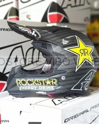 Casco cross airoh terminator open vision rockstar