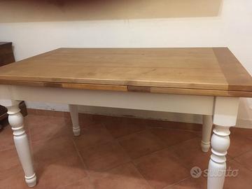Tavolo allungabile stile country