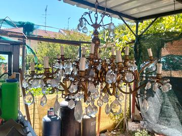 lampadario in ottone 