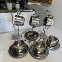 tazzine espresso termiche in acciaio inox vintage