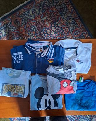 set 6 magliette manica lunga 18 mesi