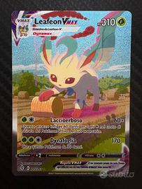 Carta Pokémon Leafeon VMAX di Evoluzioni Eteree