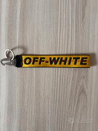 Off-White Industrial Keychain gialla nuova