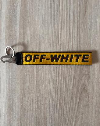 Off-White Industrial Keychain gialla nuova
