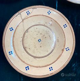 Antico Piatto in Ceramica di Grottaglie ‘900