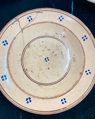 Antico Piatto in Ceramica di Grottaglie ‘900