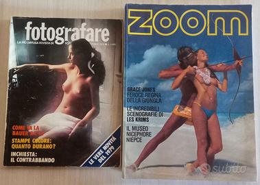 2 Riviste Fotografia ZOOM 1983 + FOTOGRAFARE 1978