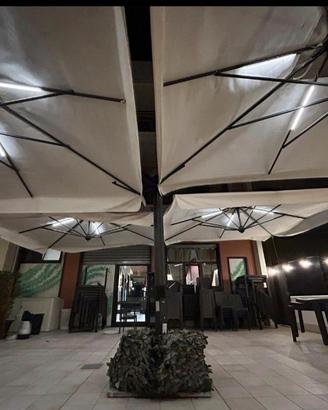 ombrelloni a 4 con luci per guardino