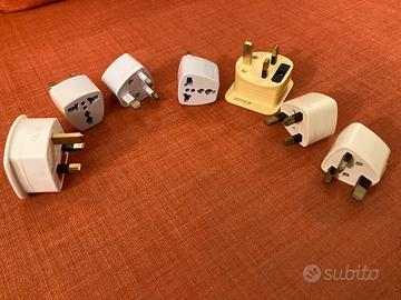 Travel adapters UK plugs, adattatori viaggio spina