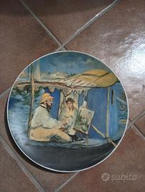 Piatti con dipinti impressionisti