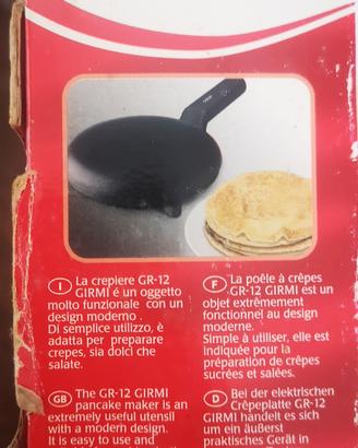 piastra elettrica per crepes