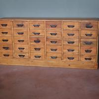 CASSETTIERA INDUSTRIALE CREDENZA RESTAURATA