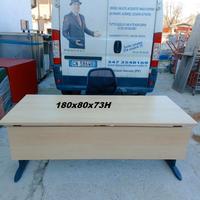 scrivania  color legno chiaro 180x80