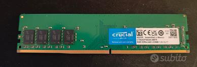 RAM Crucial 8GB DDR4 2400Mhz