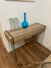 Consolle legno rovere chiaro