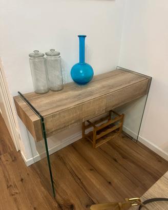 Consolle legno rovere chiaro