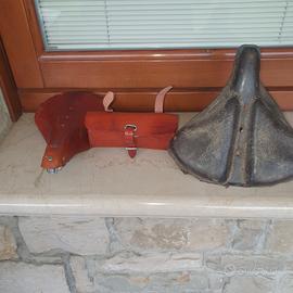 sella e porta attrezzi brooks ,sella vintage 