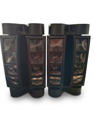 Coppia proiettori luci led spider rgbw dmx