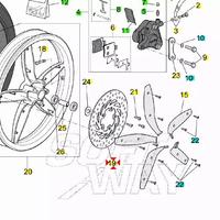 Disco freno anteriore Aprilia Scarabeo 50 AP821338