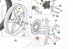 Disco freno anteriore Aprilia Scarabeo 50 AP821338