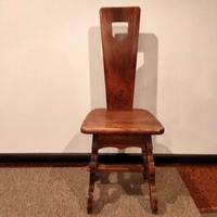 6 sedie in legno noce massello