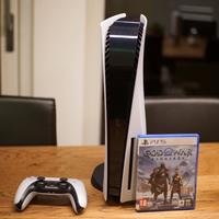PS5 Disc Edition + Controller + God of War