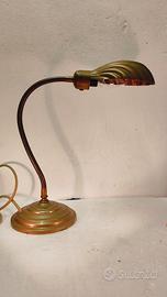 Lampada Conchiglia in ottone Mid Century 