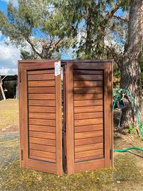 Persiana color legno 120 cm x 105 cm