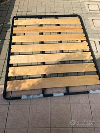 Rete letto matrimoniale con piedi