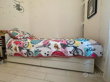 Letto singolo con letto estraibile