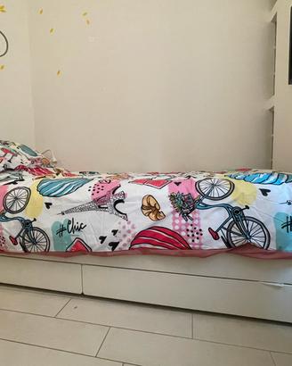 Letto singolo con letto estraibile