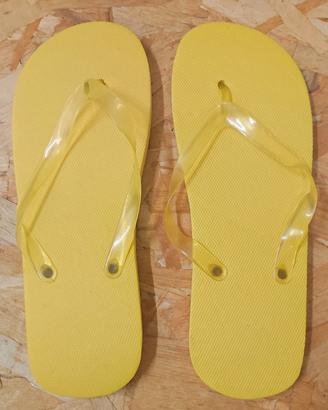 ciabatte matrimonio gialle