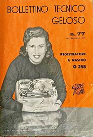 Radio - Geloso - Bollettino tecnico Geloso n. 77
