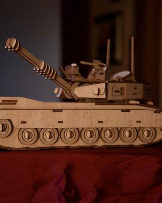 Carro armato M1 ABRAMS TANKS XC- G001 in legno