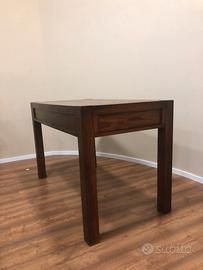 2 tavoli in legno massello, stile etnico.