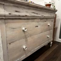 Madia antica legno shabby chic rinnovata a mano