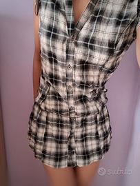 Bershka Nuova camicia vestito alternativo punkrock