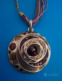COLLANA CON MEDAGLIONE IN BRONZO - BIGIOTTERIA