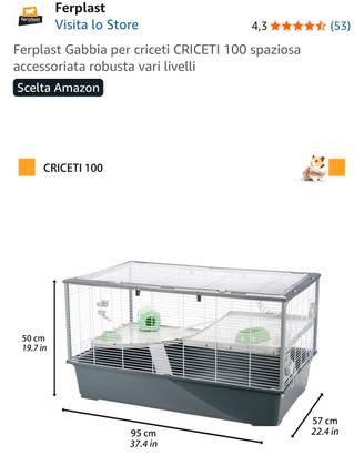 Ferplast Gabbia per criceti dorati