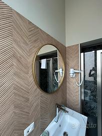 Specchio di Design - metallo dorato 80cm