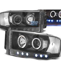 FARI PER DODGE RAM 02-06 OCCHI ANGELI NERI
